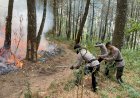 Sinergitas-Polres-Ngawi-Bersama-TNI-dan-Pemkab-Upaya-Padamkan-Api-di-Lereng-Gunung-Lawu