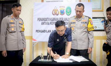 Polres-Lumajang-Tandatangani-Perjanjian-Kerjasama-Dengan-Pengadilan-Agama