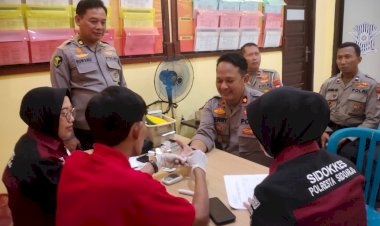 Antisipasi-Penyakit-Metabolisme,-Polisi-Sidoarjo-Dicek-Kesehatan