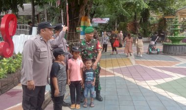 Ops-Lilin-Semeru,-Polrestabes-Surabaya-Pertebal-Pengamanan-Pasca-Natal-di-Tempat-Wisata