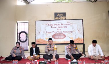 Kapolres-Sumenep-Gelar-Buka-Puasa-Bersama-Maedia,-Pererat-Sinergitas-di-Bulan-Ramadhan