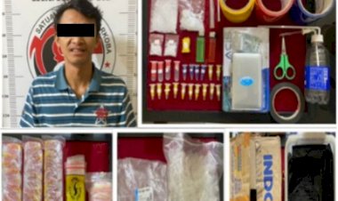 Polres-Kediri-Kota-Amankan-Seorang-Pemuda-Tersangka-Pengedar-Narkoba