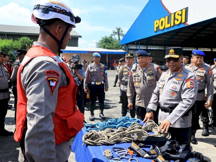 Polri Gelar Apel Pergeseran Pasukan, Tegaskan Komitmen Percepatan Bantuan Bencana