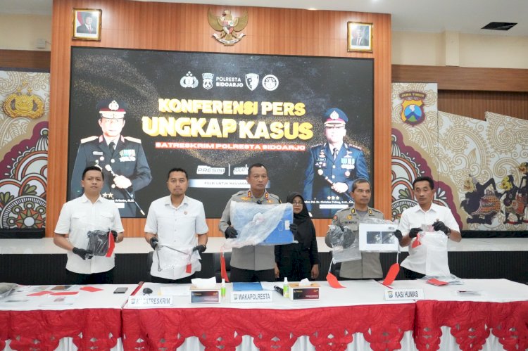 Bobol Brankas Garasi Bus, Polresta Sidoarjo Berhasil Ringkus Pelaku di Lamongan